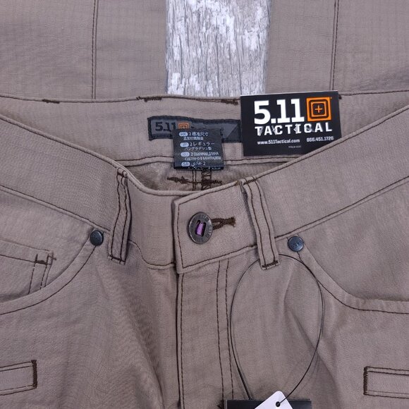 5.11 Tactical Pants Women’s 2 Stone Brown Cirrus Covert Ripstop Straight Leg - Picture 6 of 10